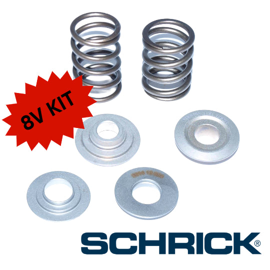Schrick Ventilfeder und Ventilfederteller KIT 1,8L 8V | 001413094 + 001413194 + 001302062 + 001302026
